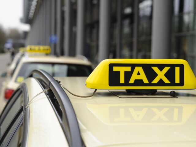 Taxis,Stand,On,Airport