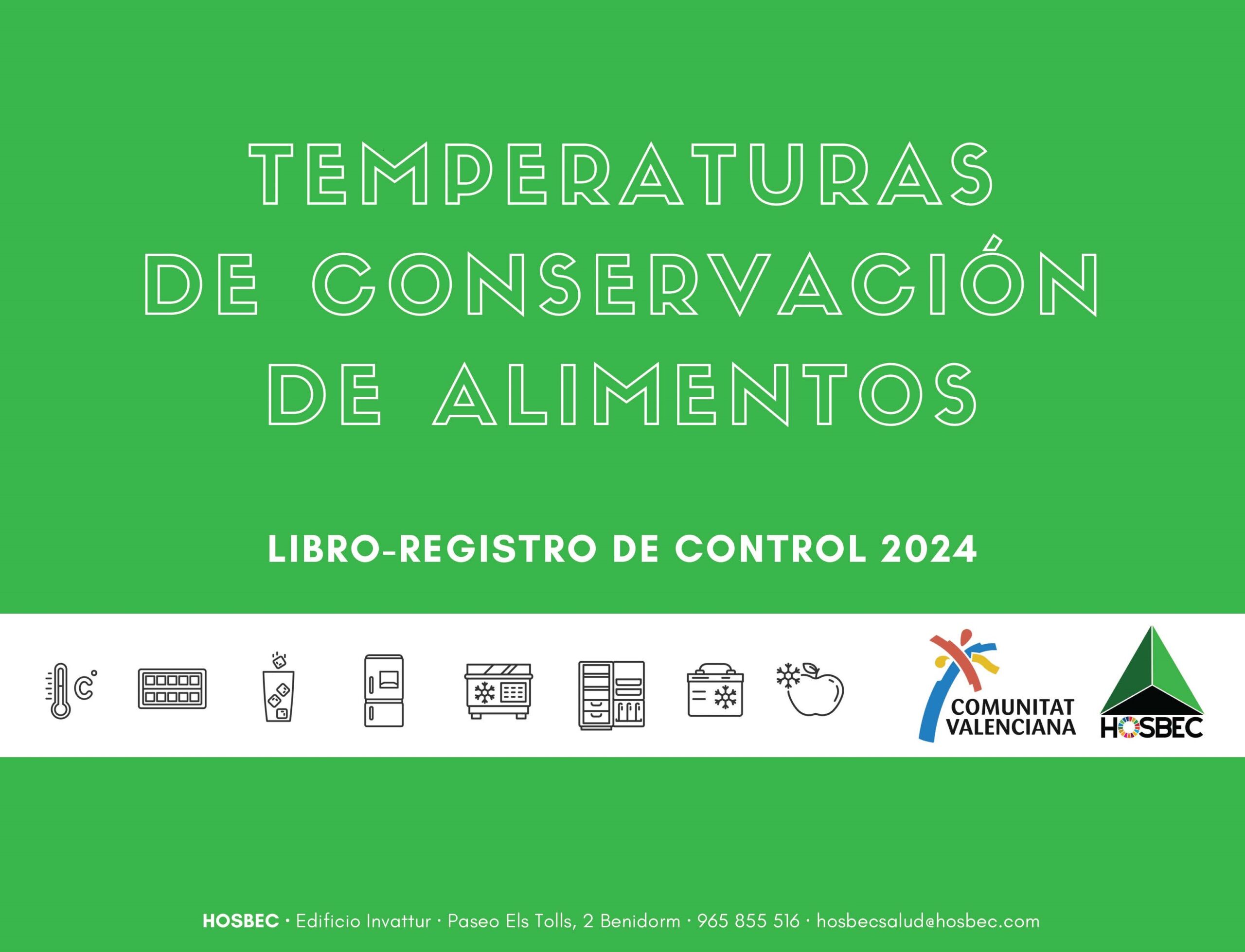 Portada LIBRO-REGISTRO Temperaturas conservación 2024